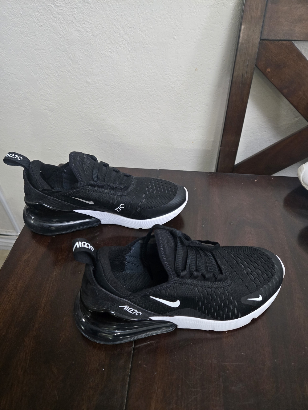 Nike Kids' Air Max 270 Black/White Youth Sneakers